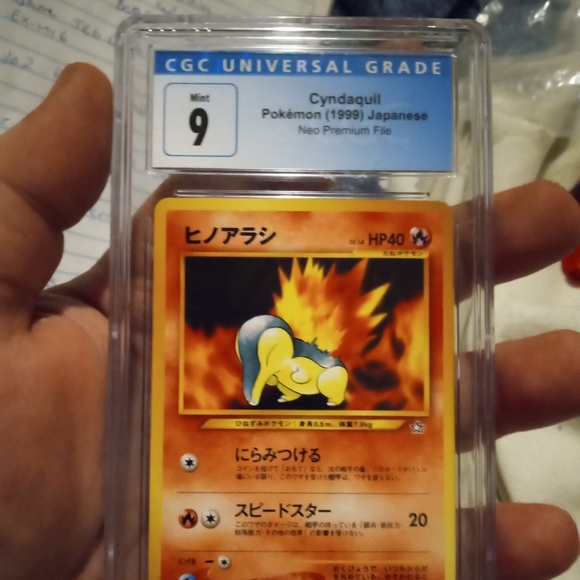 Vintage 1999 Japanese CYNDAQUIL CGC SLAB - Picture 4 of 6